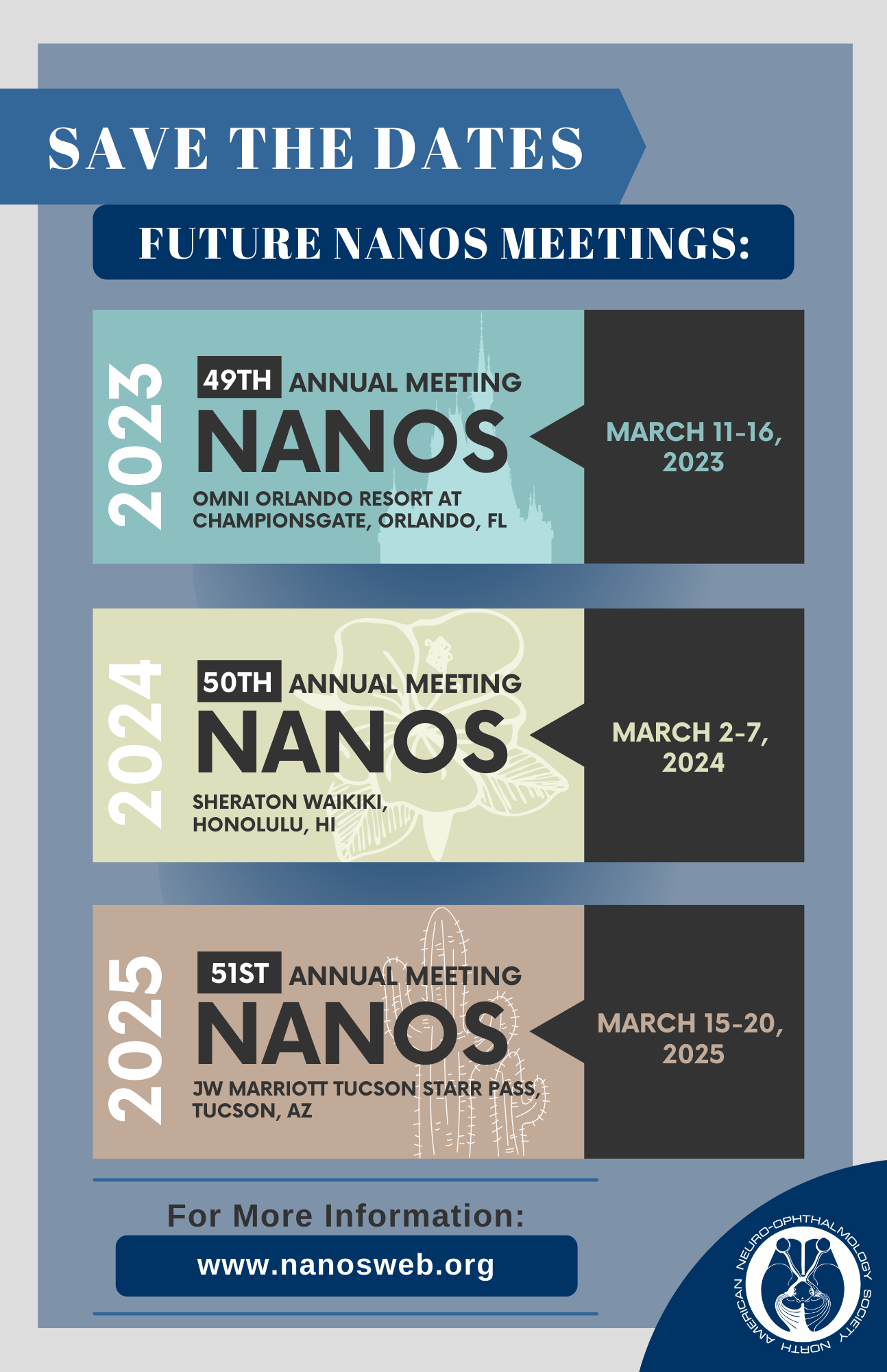 NANOS Future Meetings North American NeuroOphthalmology Society